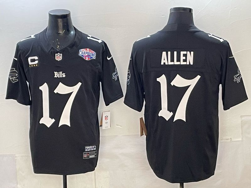 Men 2025 Buffalo Bills #17 Allen black Joint Name Nike Limited NFL Jersey 022